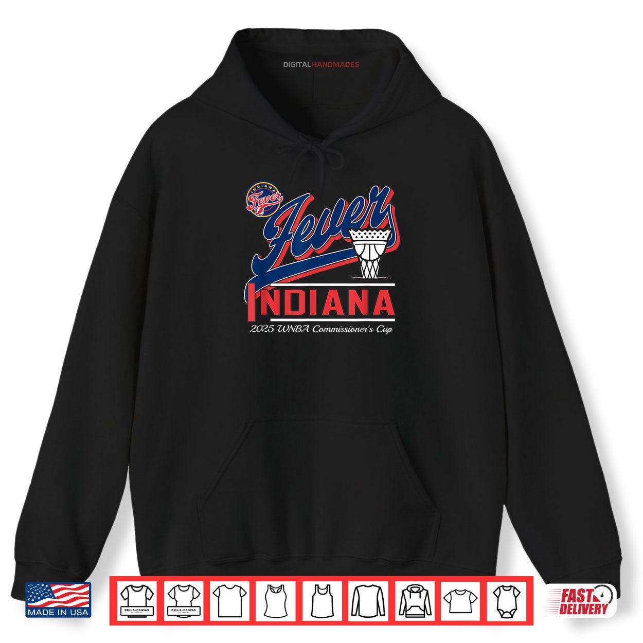 WNBA Official Commissioner's Cup 2025 Raise Indiana Fever Shirt 2 Hoodie WNBA Official Commissioners Cup 2025 Raise Indiana Fever Shirt digitalhandmades