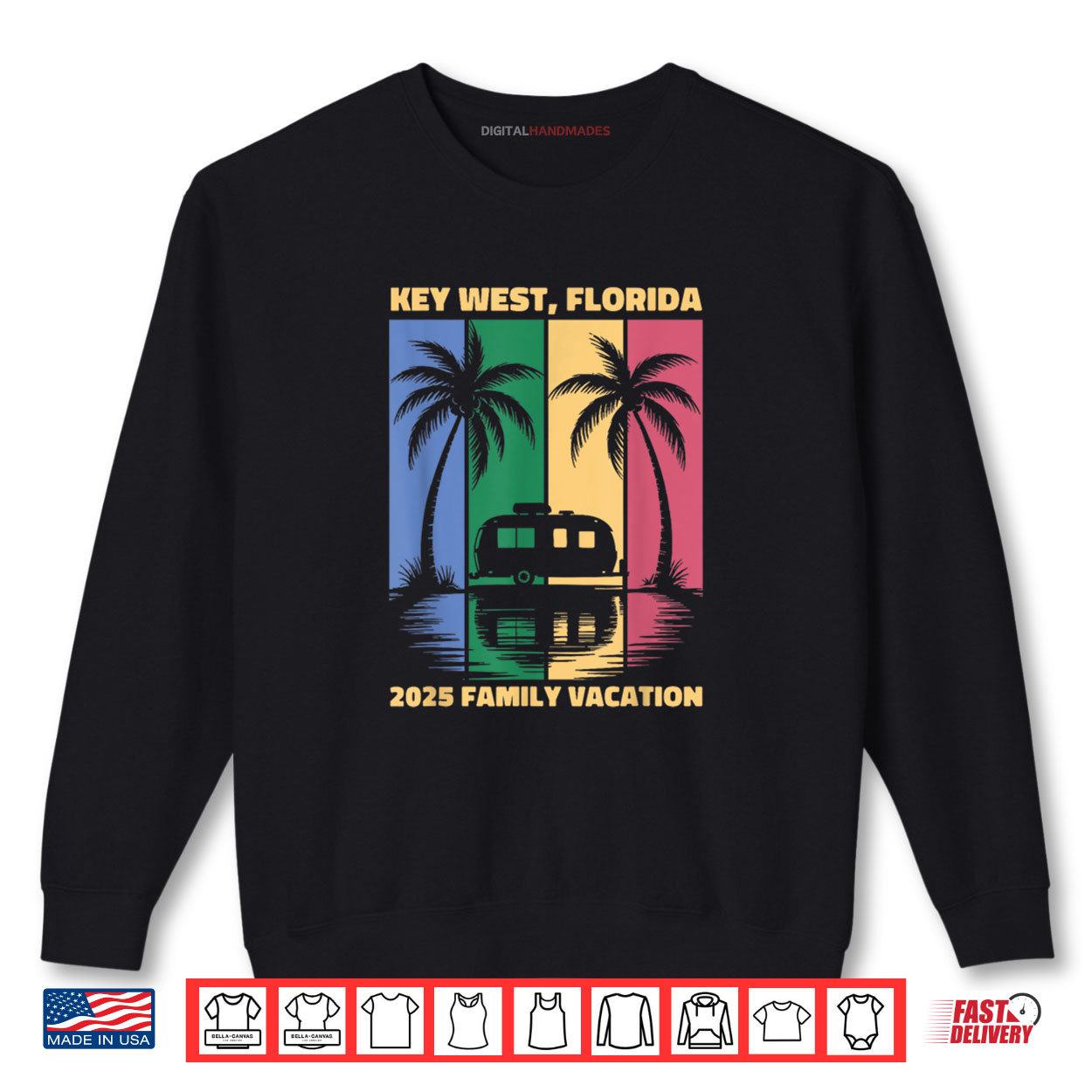 Key West Florida Family RV Vacation 2025 Shirt 1 Sweatshirt Key West Florida Family RV Vacation 2025 Shirt digitalhandmades