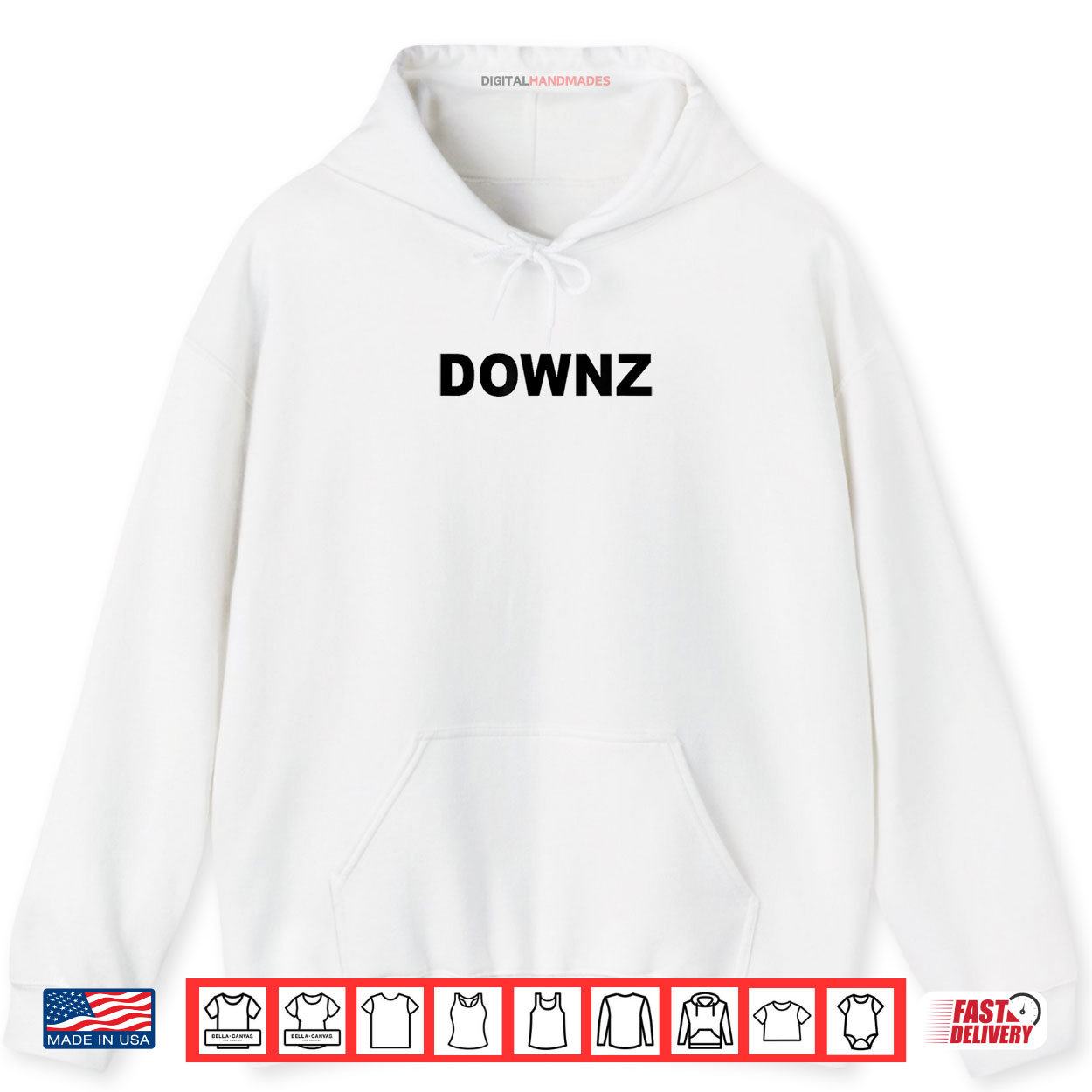 DOWNZ Shirt 2 Hoodie DOWNZ Shirt digitalhandmades