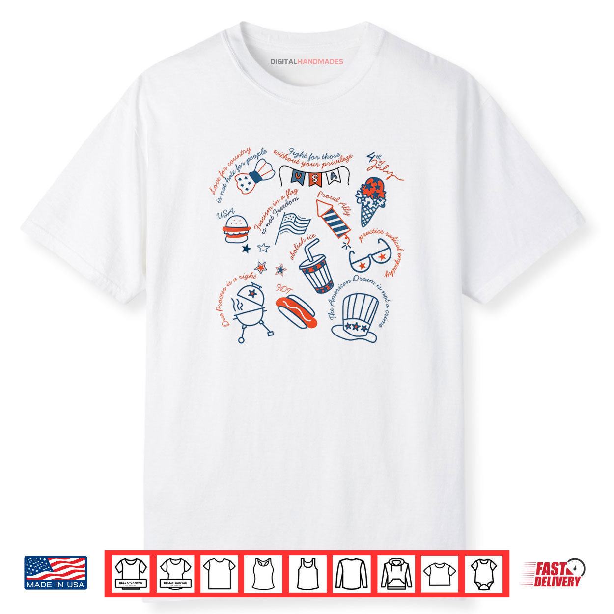 Liberal 4th Of July Doodle Hot Dog Patriotic Feminist Shirt Liberal 4th Of July Doodle Hot Dog Patriotic Feminist Shirt