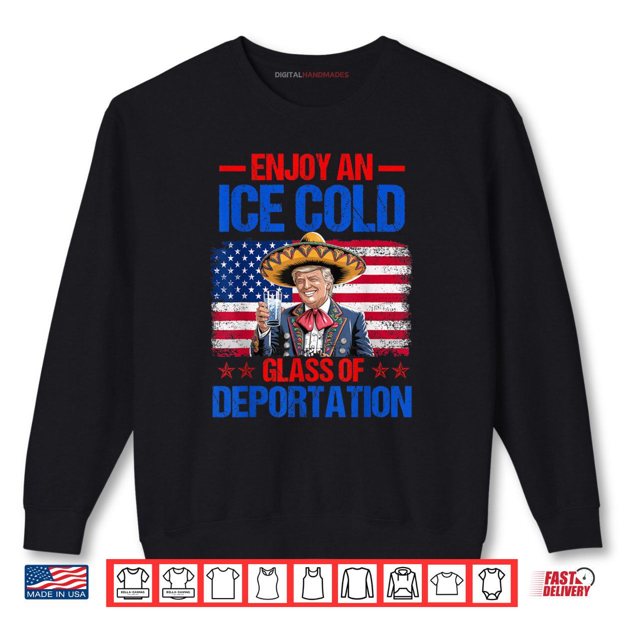 ICE Ice Cold Glass Of Deportation Trump funny 4th of July Shirt 1 Sweatshirt ICE Ice Cold Glass Of Deportation Trump funny 4th of July Shirt digitalhandmades