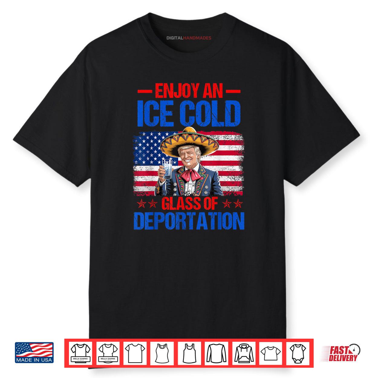 ICE Ice Cold Glass Of Deportation Trump funny 4th of July Shirt ICE Ice Cold Glass Of Deportation Trump funny 4th of July Shirt