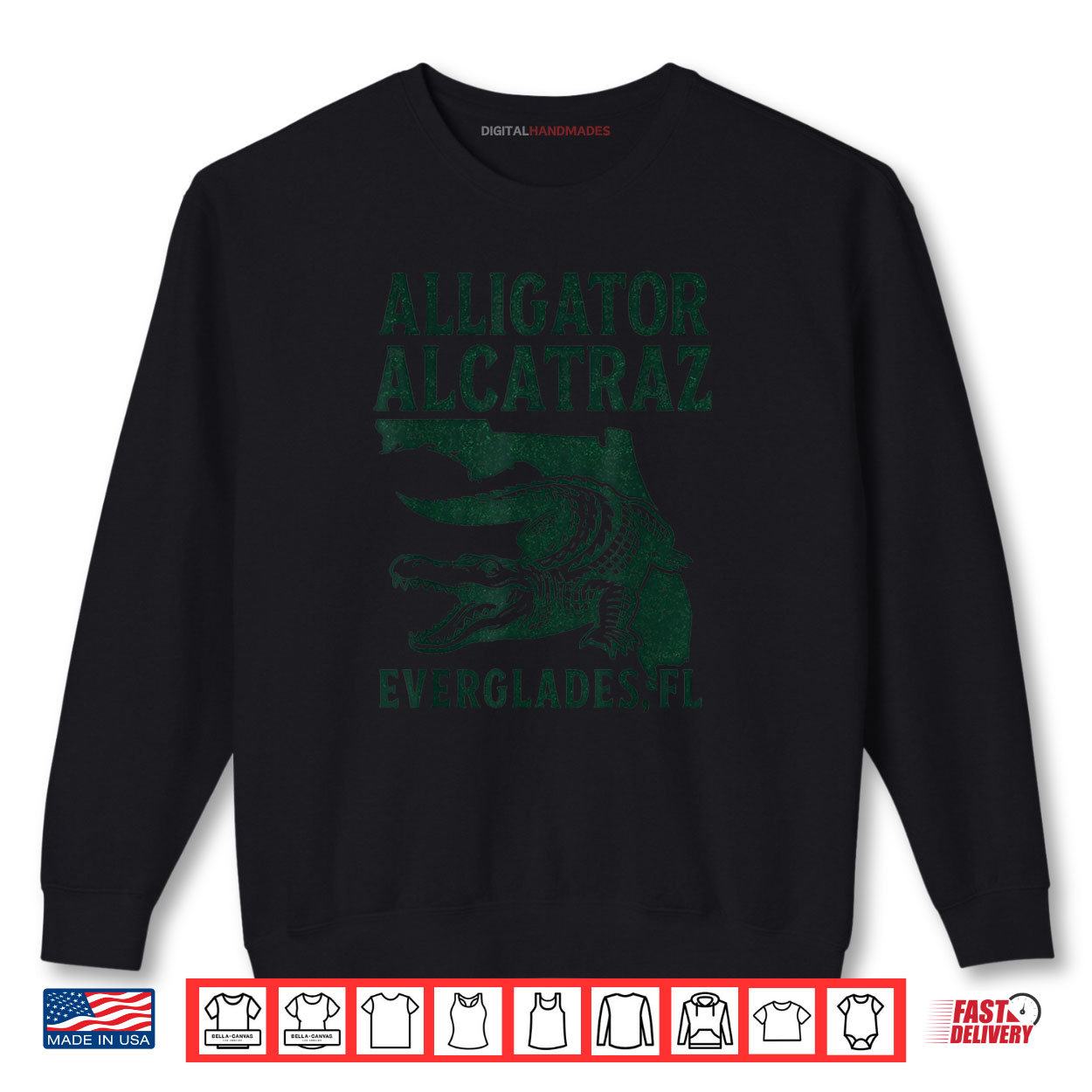 Vintage Alligator Alcatraz Everglades Florida Shirt 1 Sweatshirt Vintage Alligator Alcatraz Everglades Florida Shirt digitalhandmades