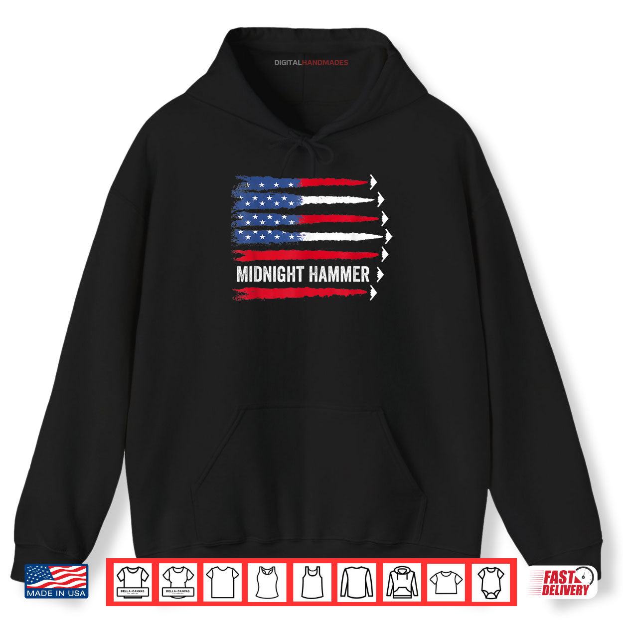USA Flag B2 Shirt 2 Hoodie USA Flag B2 Shirt digitalhandmades