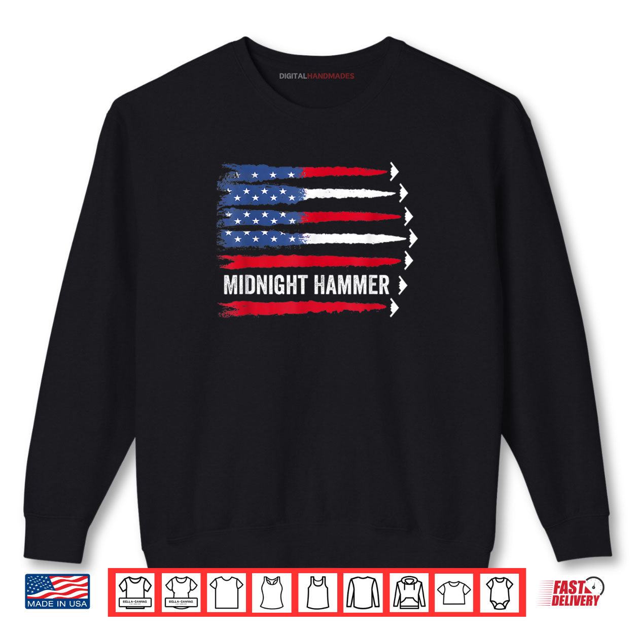USA Flag B2 Shirt 1 Sweatshirt USA Flag B2 Shirt digitalhandmades