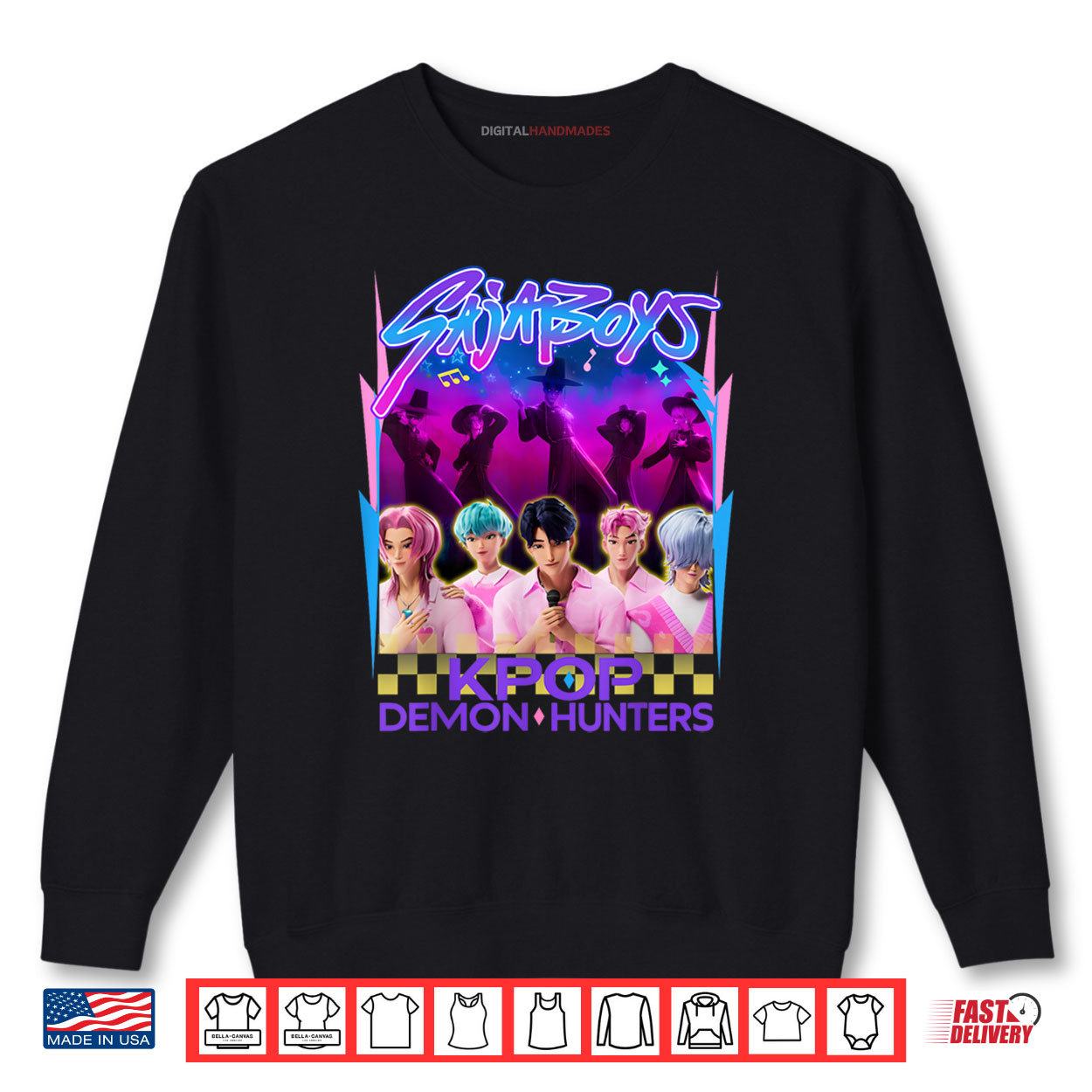 K Pop Saja Boys Team Shirt 1 Sweatshirt K Pop Saja Boys Team Shirt digitalhandmades