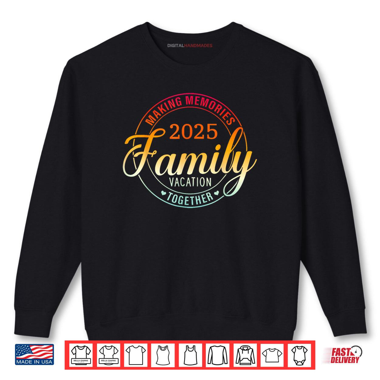 Family Vacation 2025 Family Matching Summer Vacation Shirt 1 Sweatshirt Family Vacation 2025 Family Matching Summer Vacation Shirt digitalhandmades