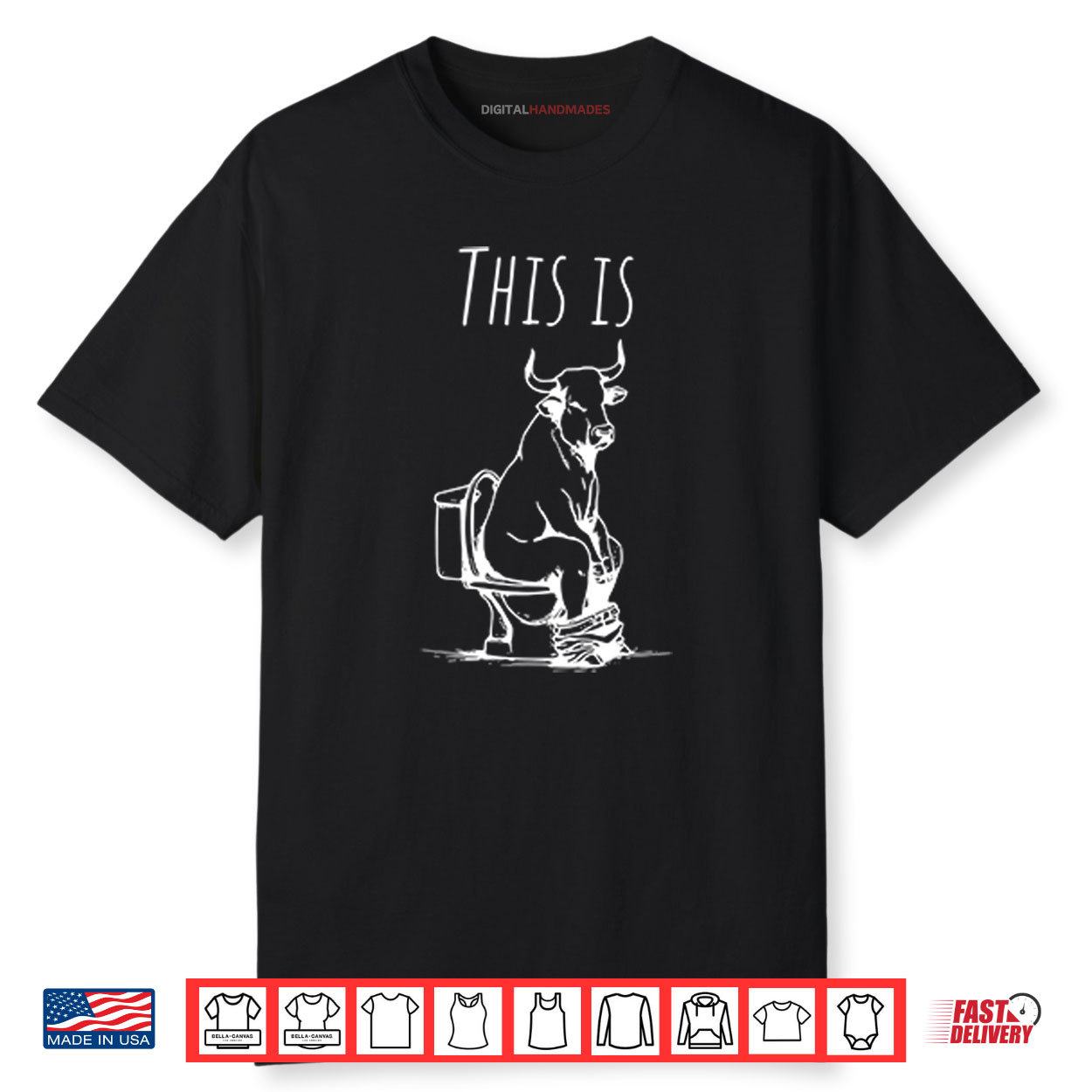 This Is Bullshit Bull Is Sitting On A Toilet Shirt This Is Bullshit Bull Is Sitting On A Toilet Shirt