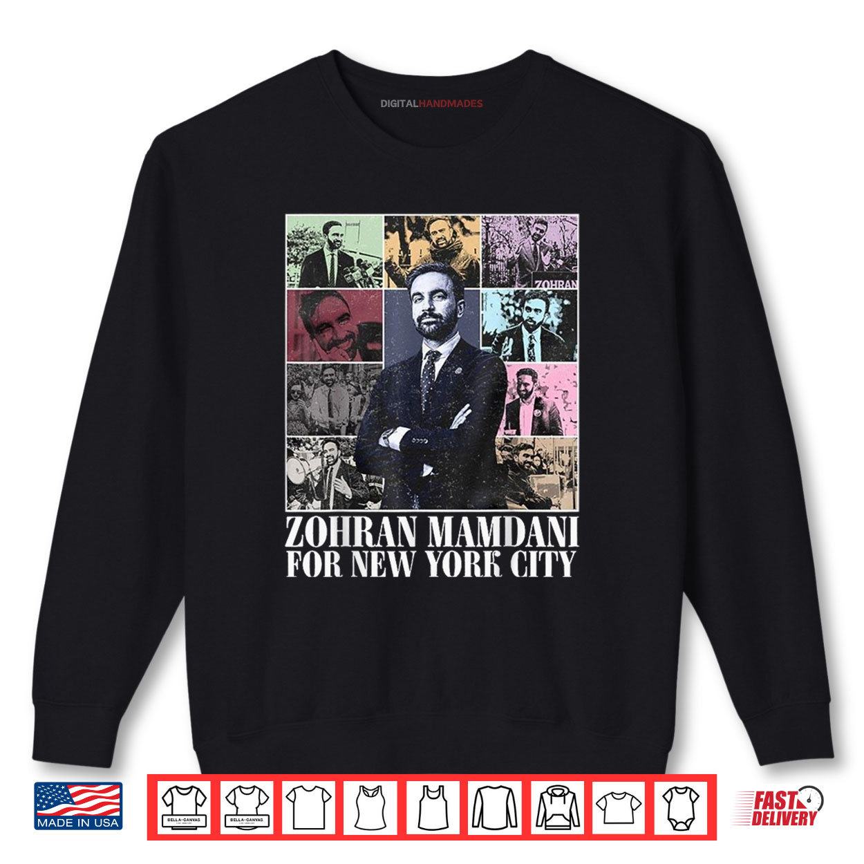 Zohran For NYC Mayor 2025 Vintage Shirt 1 Sweatshirt Zohran For NYC Mayor 2025 Vintage Shirt digitalhandmades