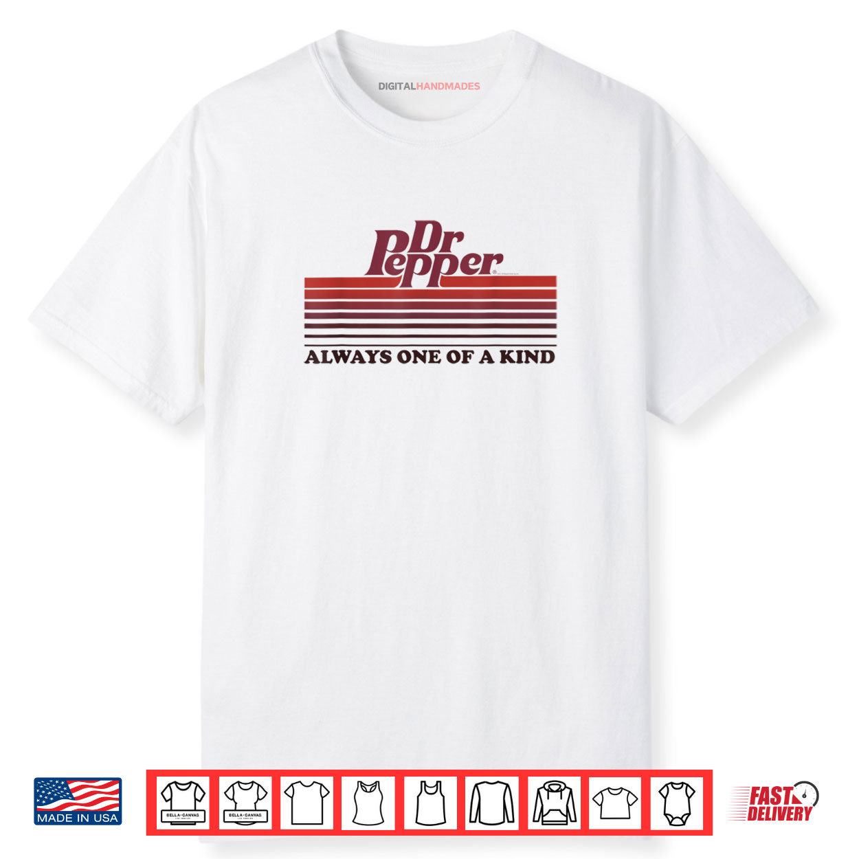 Dr. Pepper Vintage Always One Of A Kind Stripes Shirt