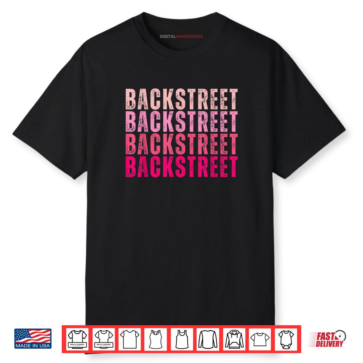 Vintage Backstreet Personalized Name I Love Backstreet Shirt