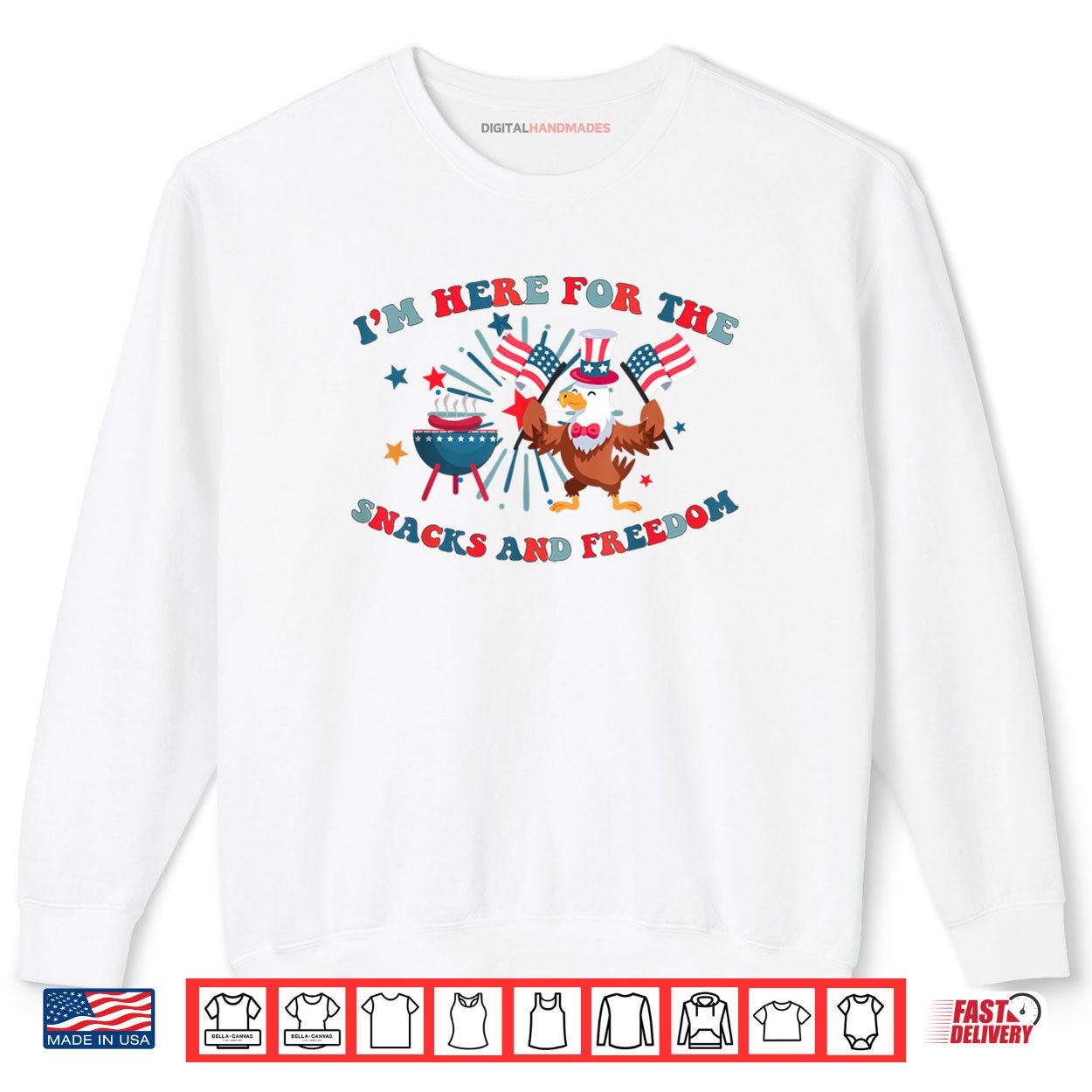 Retro I'm Here For The Snacks And Freedom 4th Of July Shirt 1 Retro Im Here For The Snacks And Freedom 4th Of July Shirt digitalhandmades