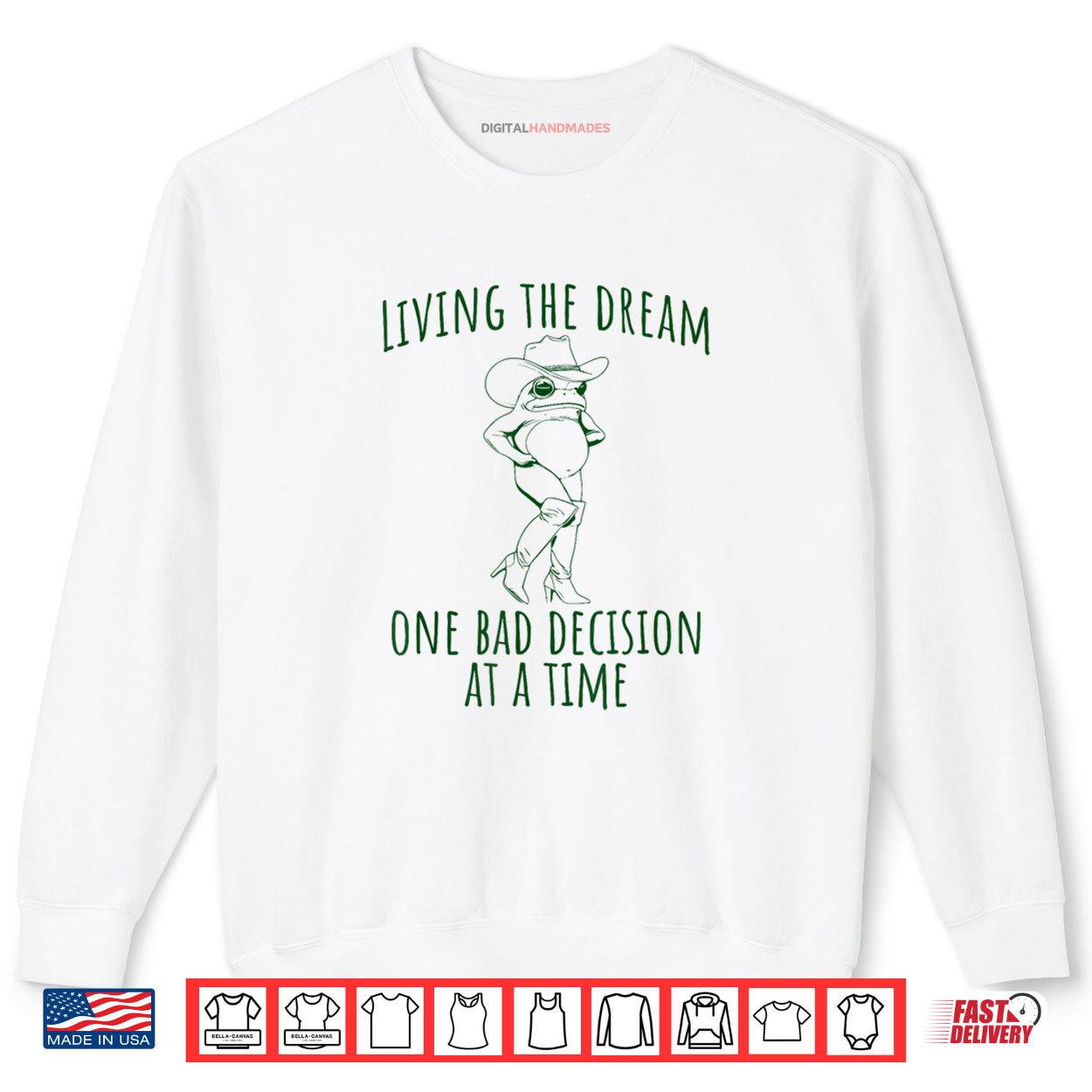 Funny Frog Living The Dream One Bad Decision At A Time Shirt 2 Funny Frog Living The Dream One Bad Decision At A Time Shirt digitalhandmades 1