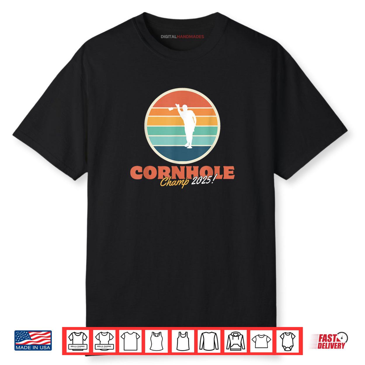 Tournament Win Cornhole Champion Corn Hole Champ Toss Game Shirt