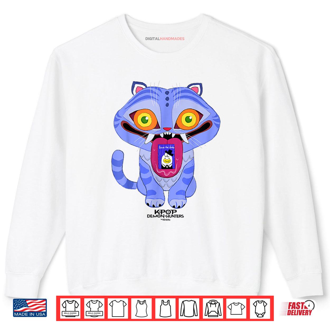 K Pop Demon Hunters Cat Officially Licensed 1 Sweatshirt K Pop Demon Hunters Cat Officially Licensed digitalhandmades