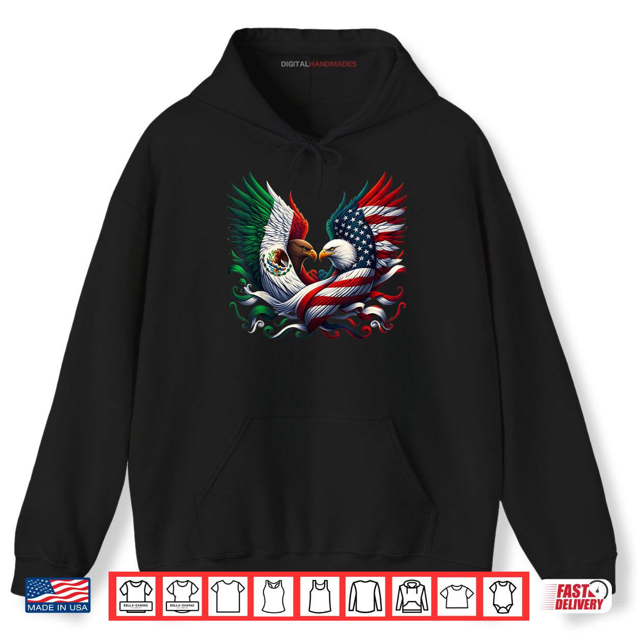 America Mexico Flag Vintage Mexican Roots American Shirt 2 Hoodie America Mexico Flag Vintage Mexican Roots American Shirt digitalhandmades