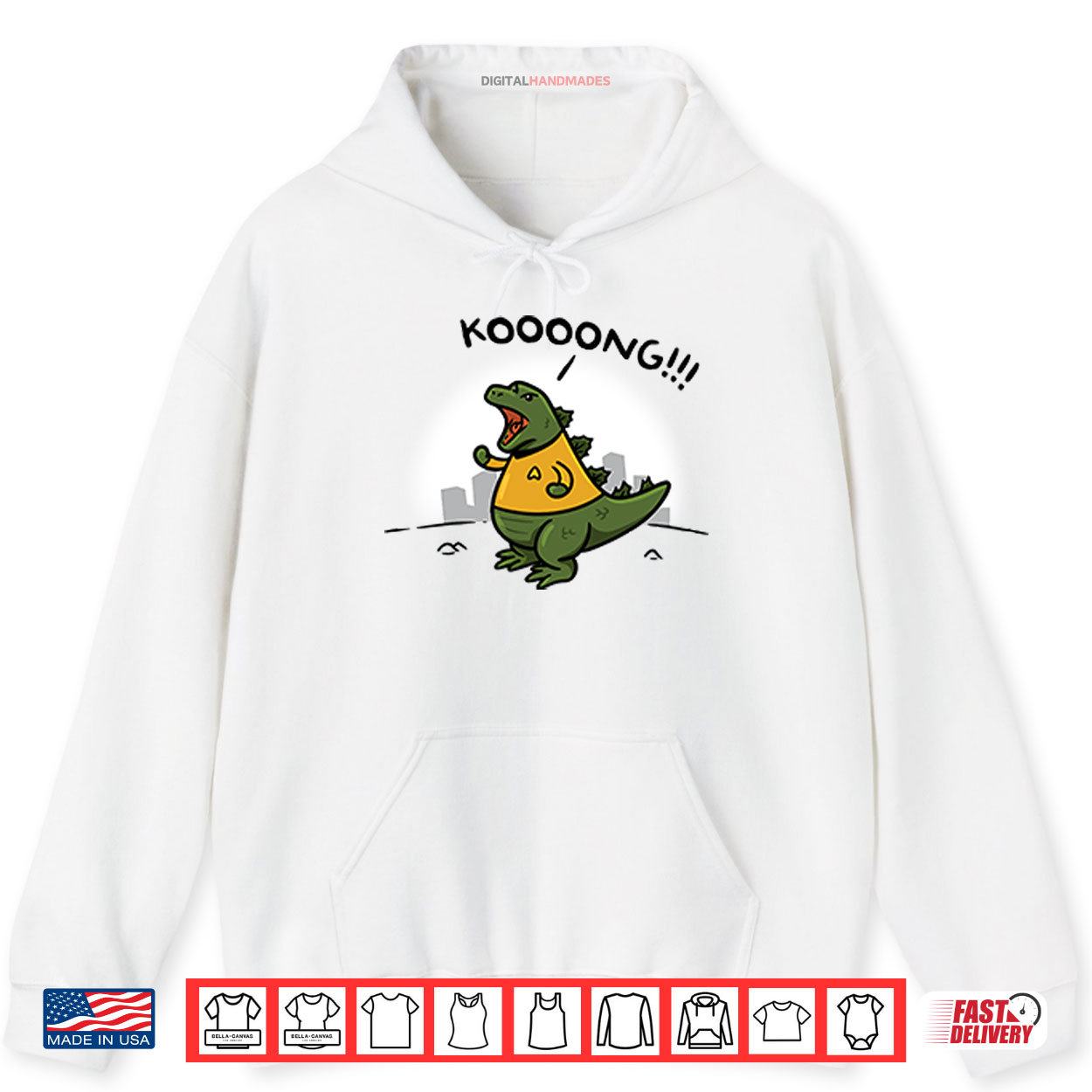 Kooong Dinosaur Shirt 2 Hoodie Kooong Dinosaur Shirt digitalhandmades