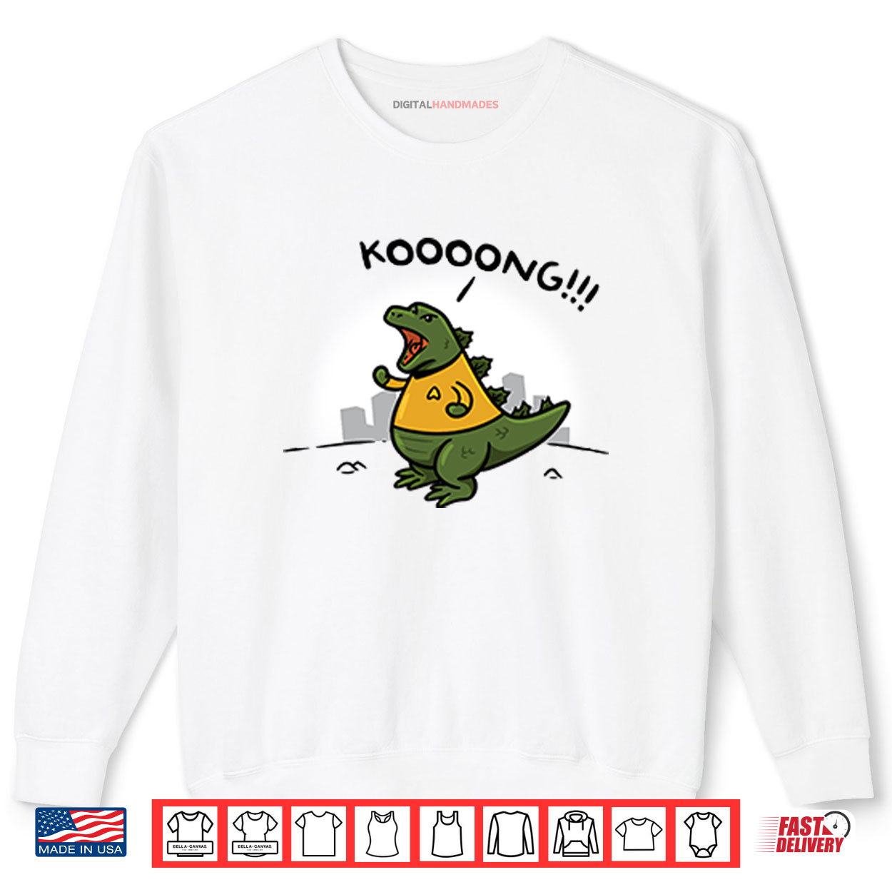 Kooong Dinosaur Shirt 1 Sweatshirt Kooong Dinosaur Shirt digitalhandmades