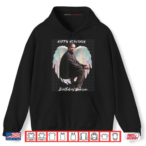 Hoodie Happy Heavenly Birthday Benson Angle Wings Memorial Tribute Shirt