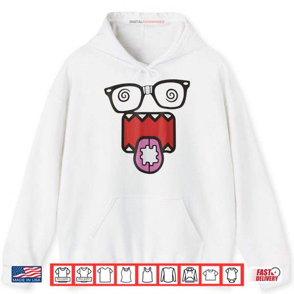 Hoodie Domo Kun Face 2000s Vintage Cartoon Shirt