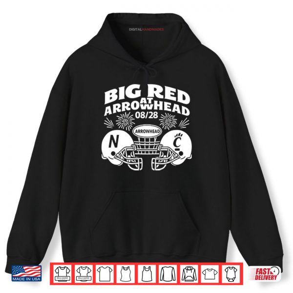 Hoodie Big Red Arrowhead Football Nebraska Vs Cincinnati 08 28 Shirt