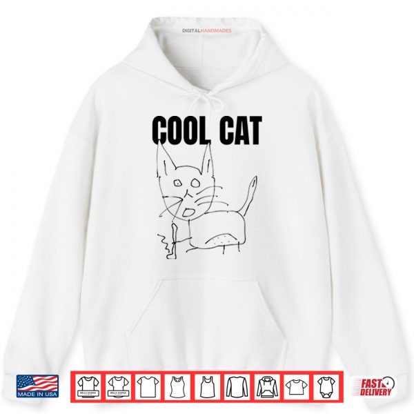 Hoodie Cool Cat And Skateboard Shirt