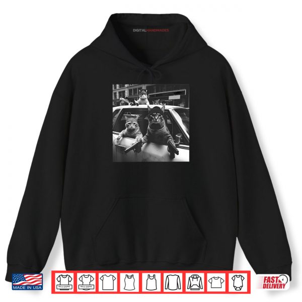 Hoodie Funny Cat Gang Vintage Shirt