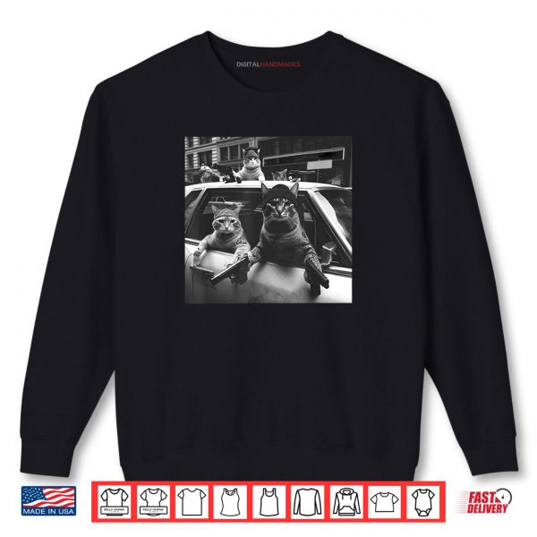 Sweatshirt Funny Cat Gang Vintage Shirt