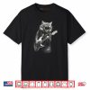 Vintage Rock Cat Playing Guitar Shirt