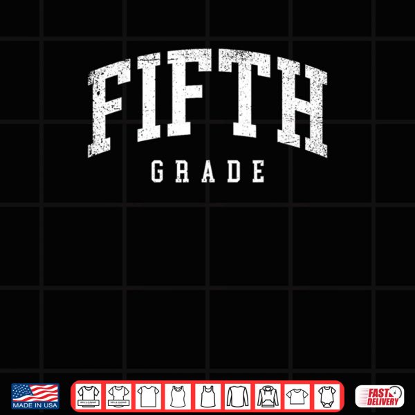 Design Fifth Grade Squad 5th Grade Team Retro First Day of School Shirt