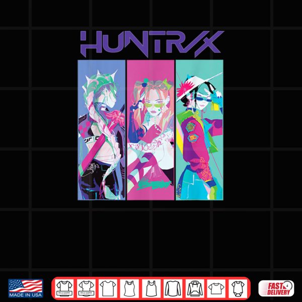 Design HUNTRIX Girls Cyberpunk Style K Pop Demon Hunter Shirt