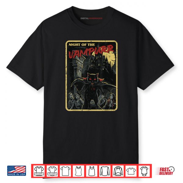 Halloween Cat Night of Vampurr Vampire Costume Shirt