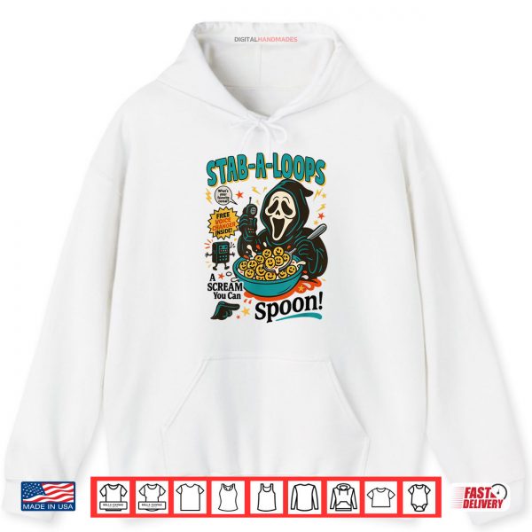 Hoodie Stab A Loops Horror Cereal Box Halloween Killer Breakfast Shirt