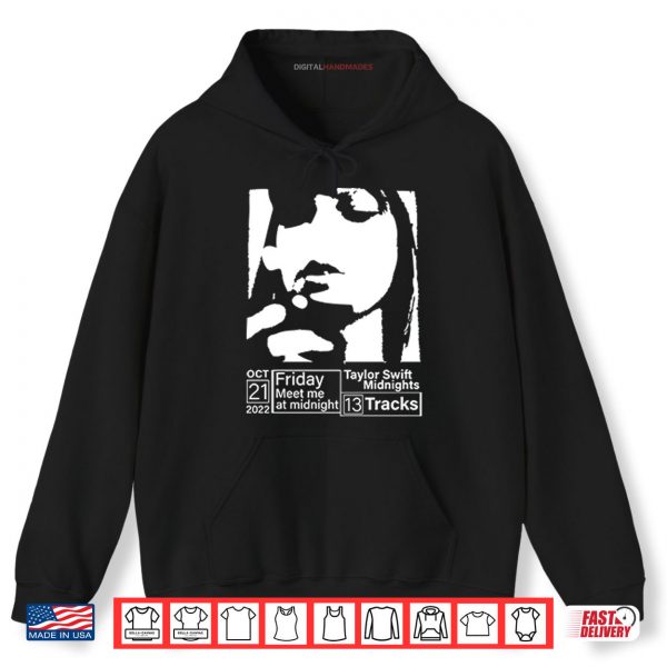 Hoodie Taylor Swift Midnights Album Cover Shirt
