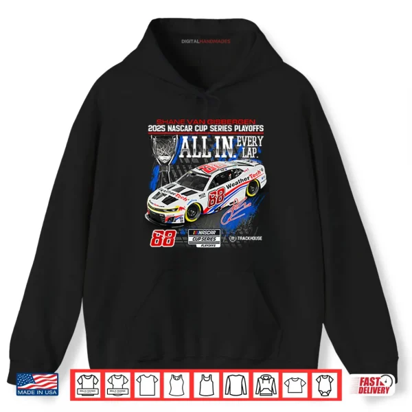 Hoodie Shane Van Gisbergen 2025 NASCAR Cup Series Playoffs Shirt