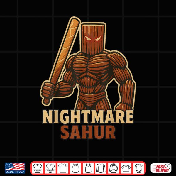 Design Nightmare Sahur Italian Brainrot Shirt
