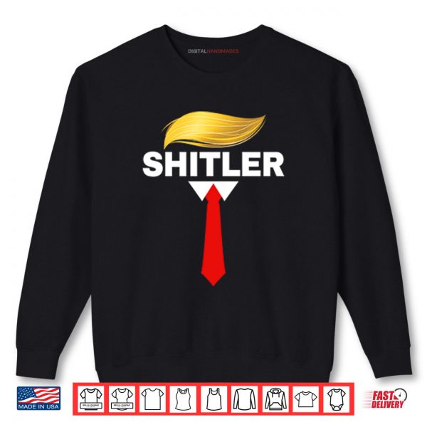 Sweatshirt Anti Trump Donald Trump Necktie Shitler Shirt