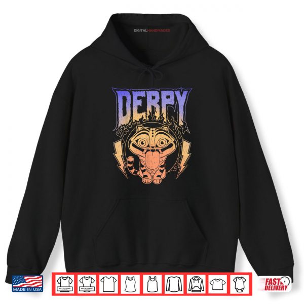 Hoodie Derpy Retro Metal Band Style Logo Shirt