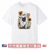 Funny Ghost Holding Black Cat Halloween Ghost Cat Lovers Shirt