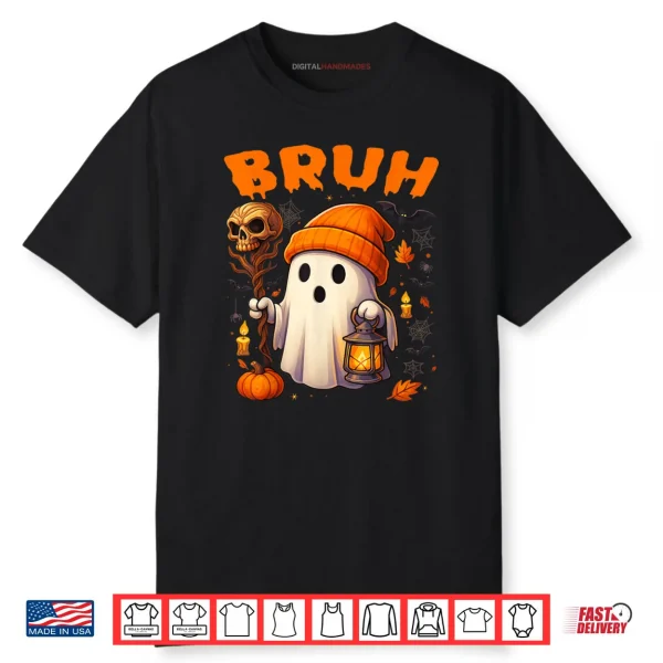 Bruh Ghost Halloween Cute Ghost Trick Or Treat Candy Shirt