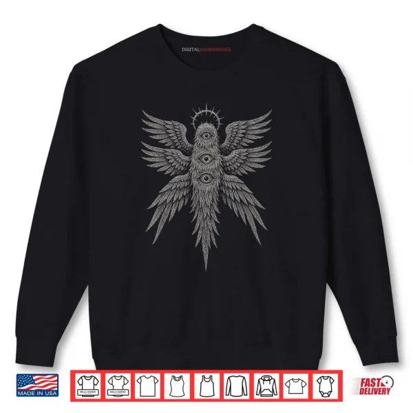 Sweatshirt Seraphim Bible Accurate Angel Enoch Eye Esoteric Aesthetic Shirt