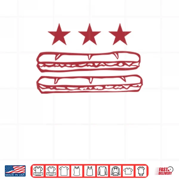 Design DC Flag Sub Sandwich Shirt