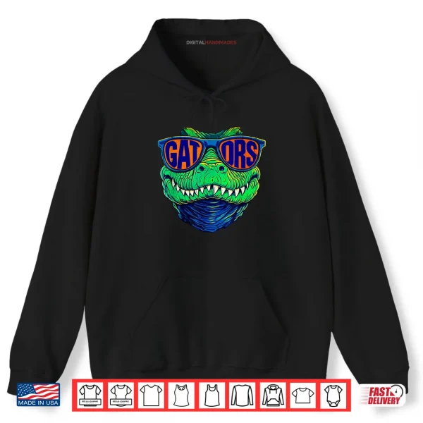 Hoodie Vintage Gators Sunglasses Throwback Animals Shirt