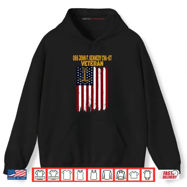 Hoodie USS John F Kennedy CVA 67 Aircraft Carrier Veterans Day Shirt