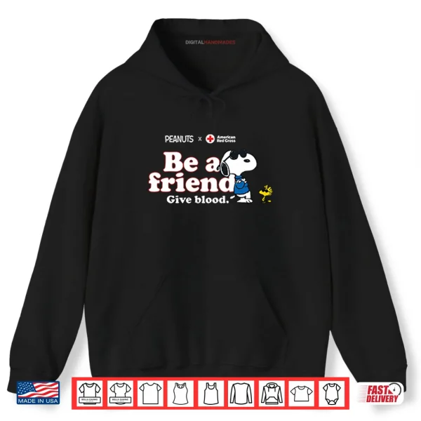 Hoodie American Red Cross Snoopy Shirt