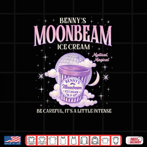 Design Moonbeam Ice Cream Truck Retro Double Scoop Popsicle Shirt