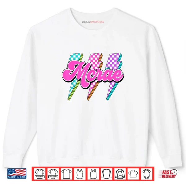 Sweatshirt McRae Lightning Bolt Checkered I Love McRae 80s Vintage Shirt