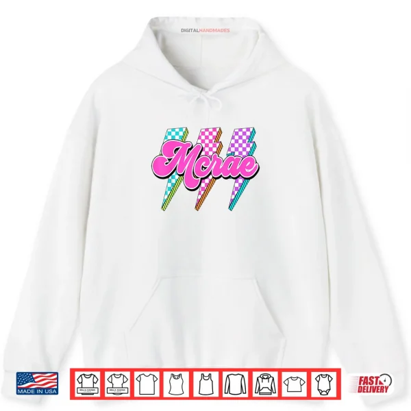 Hoodie McRae Lightning Bolt Checkered I Love McRae 80s Vintage Shirt