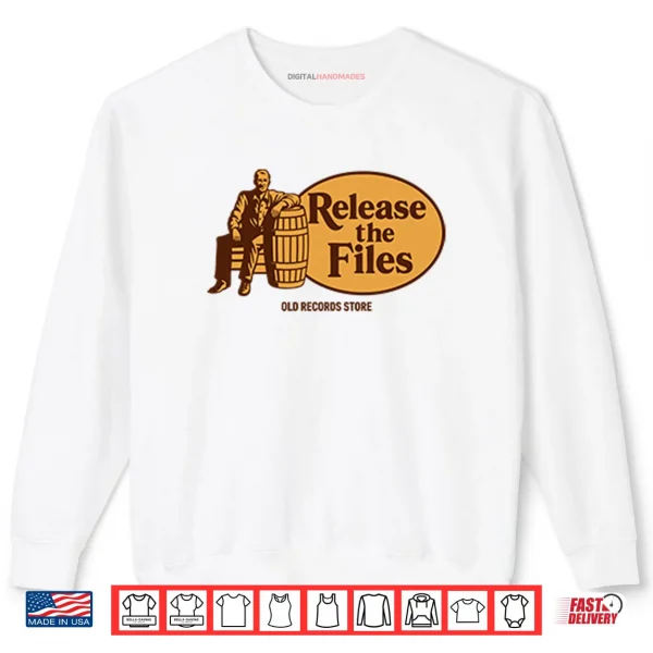 Sweatshirt Release The Files Old Records Store Shirt