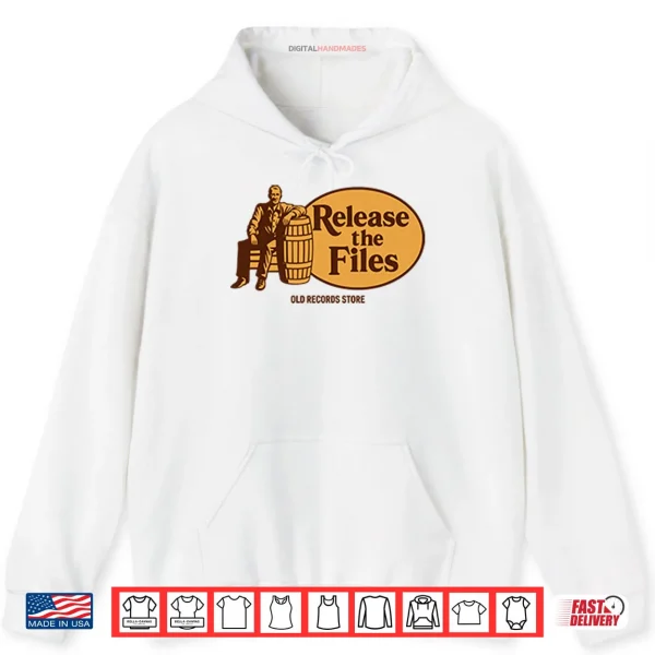 Hoodie Release The Files Old Records Store Shirt